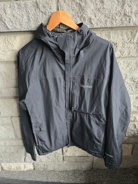 Marmot Men's Black Waterproof Hooded Jacket Goretex L